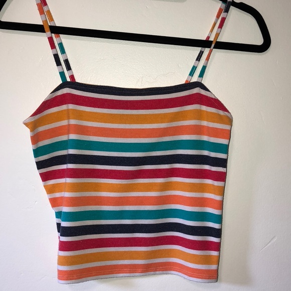 rainbow crop top forever 21